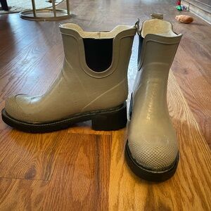 Gray Ilse Jacobson Rubber Ankle Boots